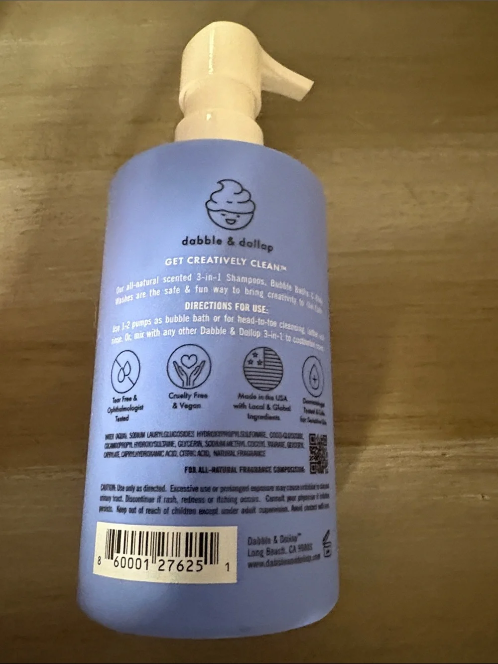 All Natural Kids Bubble Bath & Body Wash - bundle of six